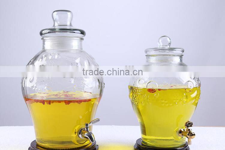 12L glass soft drink dispenser with water tap