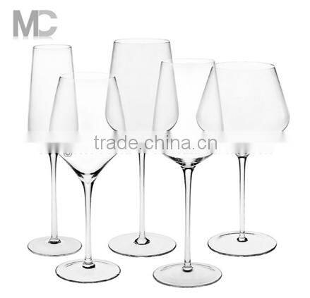 Handmade clear wine glass champagne glass water glass