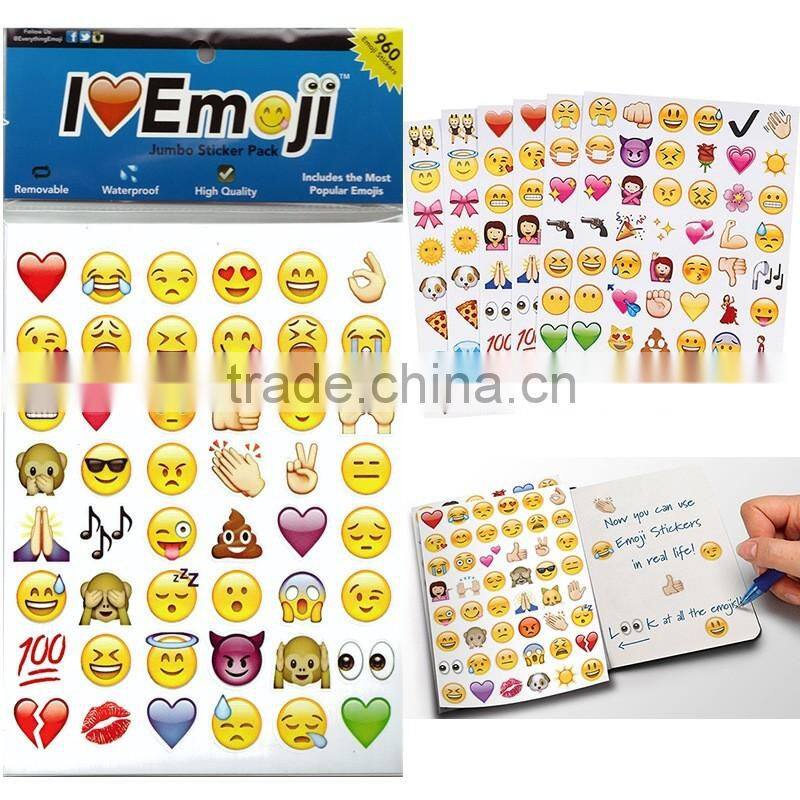 Lovely Emoji stickers/paper sticker/cute cartoon Emoji sticker
