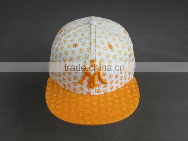 Custom 3D embroidery logo Diamond polyster snapback hat for wholesale
