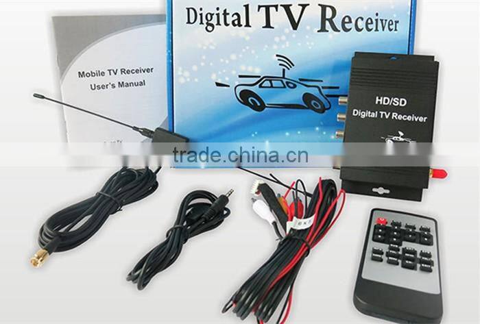 Digital Car Tuner Four way Single Antenna M-288X TV Tuner ISDB-T Brazil ( One seg ) Digital TV Receiver for South America