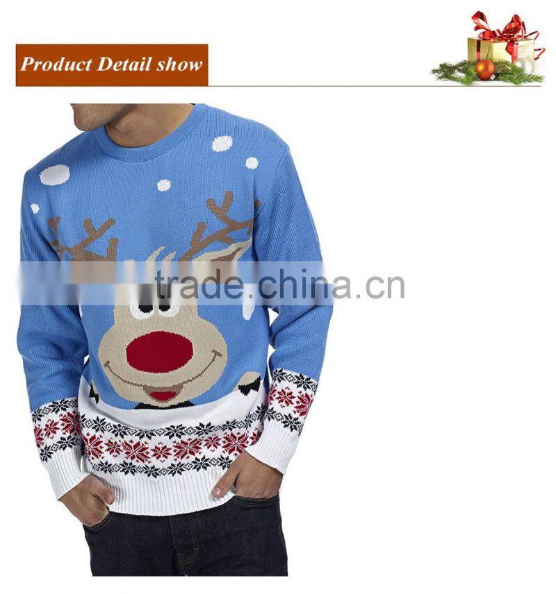 16FZCS31 Holiday Reindeer christmas sweater patterns christmas jumpers for girls
