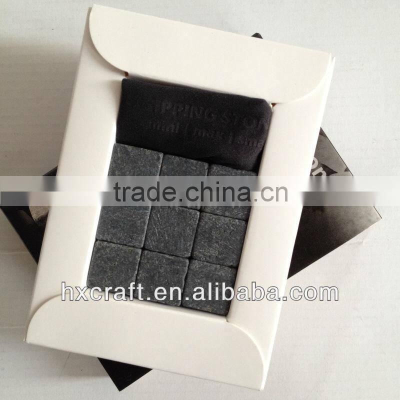 Wholesale round whisky stone | whiskey disk | granite ice cube whisky stone