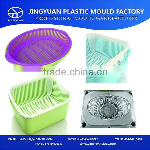 Durable Plastic Injection Fruits Storage Basket Mould Manufacturer/Plastic Injection Fruit & Grocery Storage Basket Mold supply