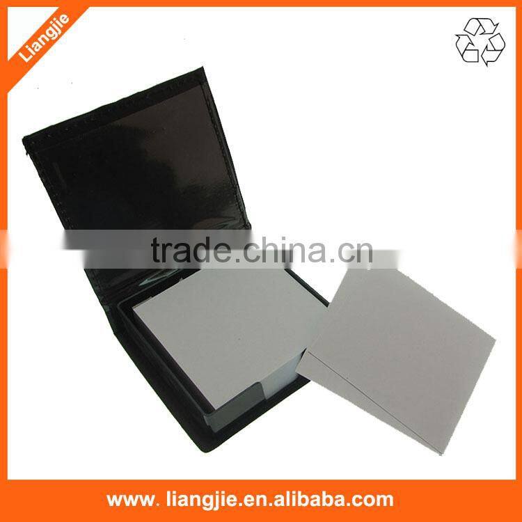 Creative office memo pad with PU leather case