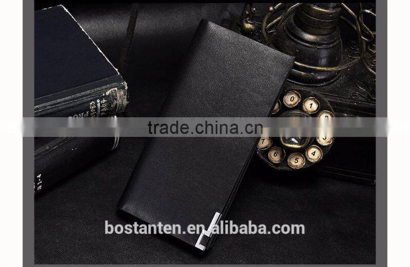 large men long purse wallet clutch bag leather black color