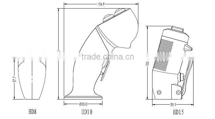 YJ100 series remote control, crane joystick with push button