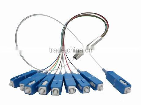 High Quality 1x2 1x4 1x8 1x16 1x32 Fiber Optic PLC Splitter
