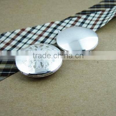 33mm silver plated iron round filigree photo locket pendant charm DIY supplies 1112004