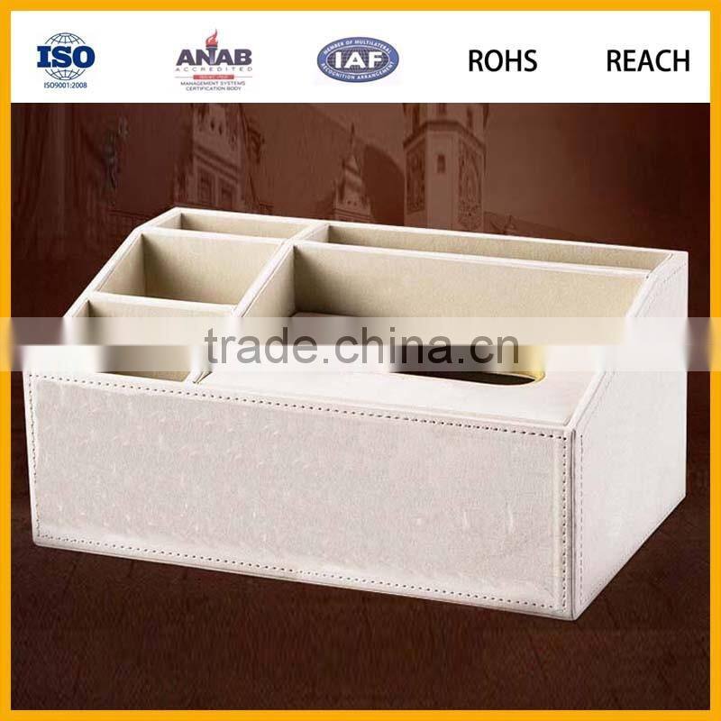 2016 Hot Sale Leather Desk Organizer Gift Promotion Holder