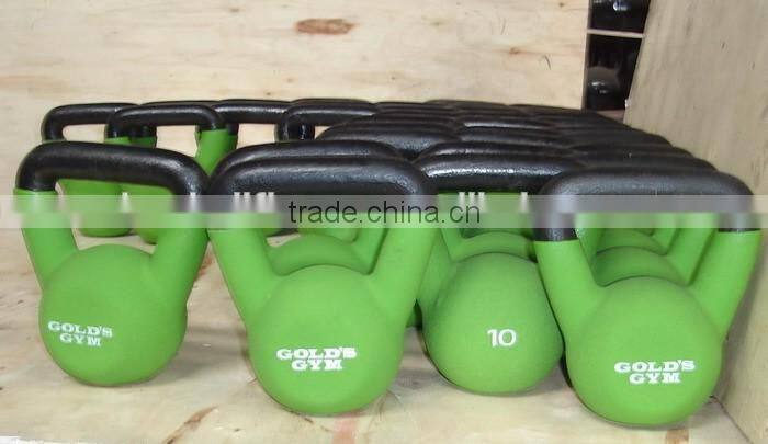 colorful neoprene kettlebell