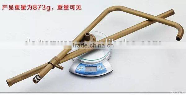 luxury ceramic cartridge bathroom shower mixer set, titanium gold shower mixer set
