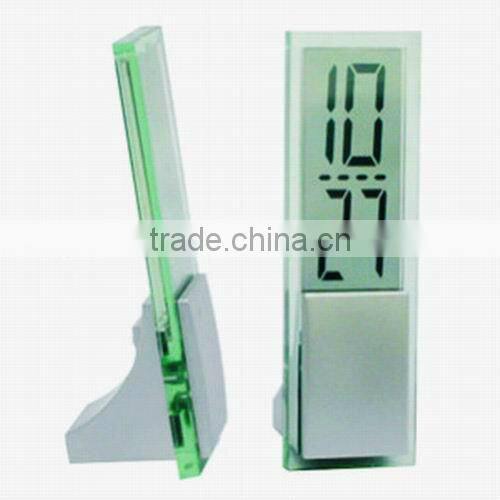 Digital mini transparent lcd clock