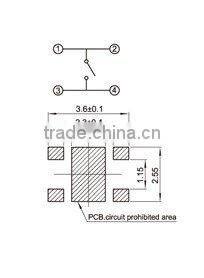 FTVAU19-H water proof tact switch
