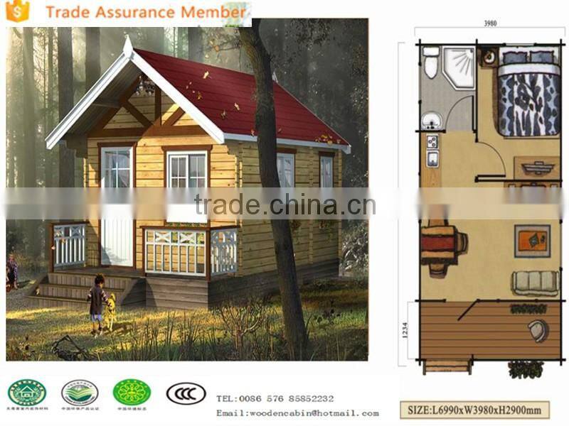 prefabricated log cabin and garden storage house shed