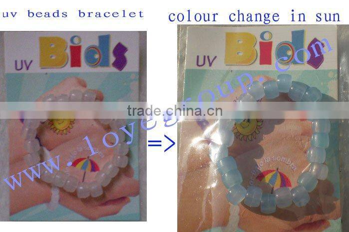 uv bead bracelet colour change bracelet purple colour