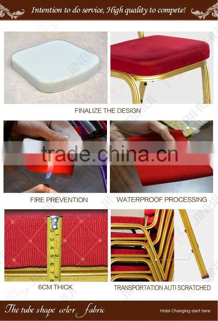 BH-YB8512 2015 wholesale durable Hotel used chair Used Shake Back Aluminum Banquet Chair