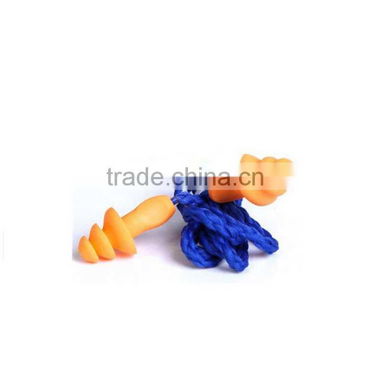 CE standard silicone string earplugs for hearing protection