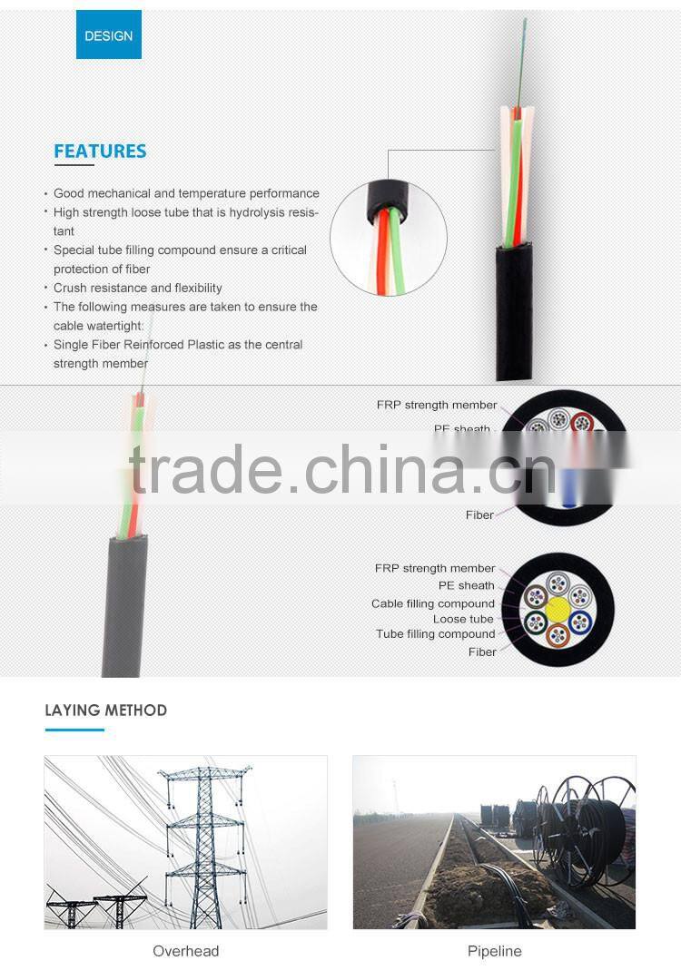 Well-Know Pbt Loose Tube Material Gyfty Fiber Optic Cable Price Per Meter