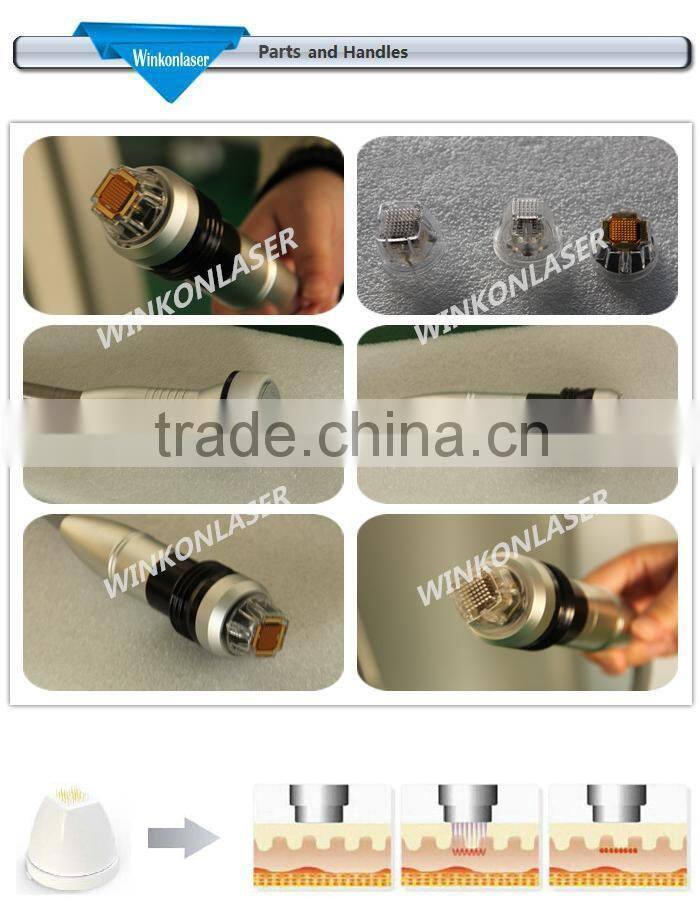 Latest fractional rf microneedle machine / 4 in 1 fractional RF machine both needle and non needle for salon use
