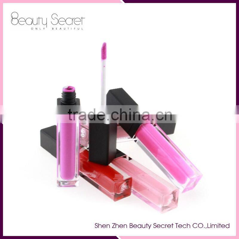 custom type 2016 makeup private own your girls logo lip gloss bottle