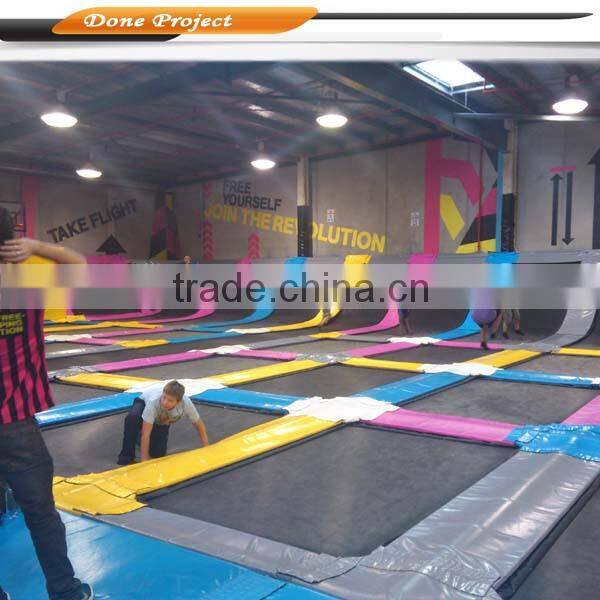 2016 hot Sale trampolines, free design bounce park, top 1 safest trampoline for backyard