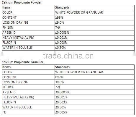 Food Grade Preservative Calcium Propionate Powder