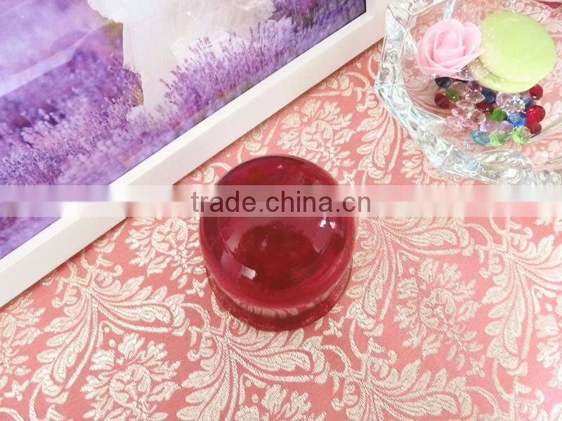 spary red color glass material empty lampshade cover