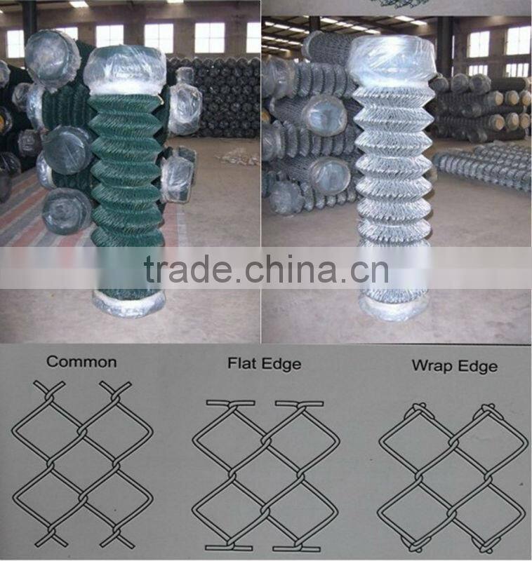 metal frame material and heat treated galvanized chain link fence