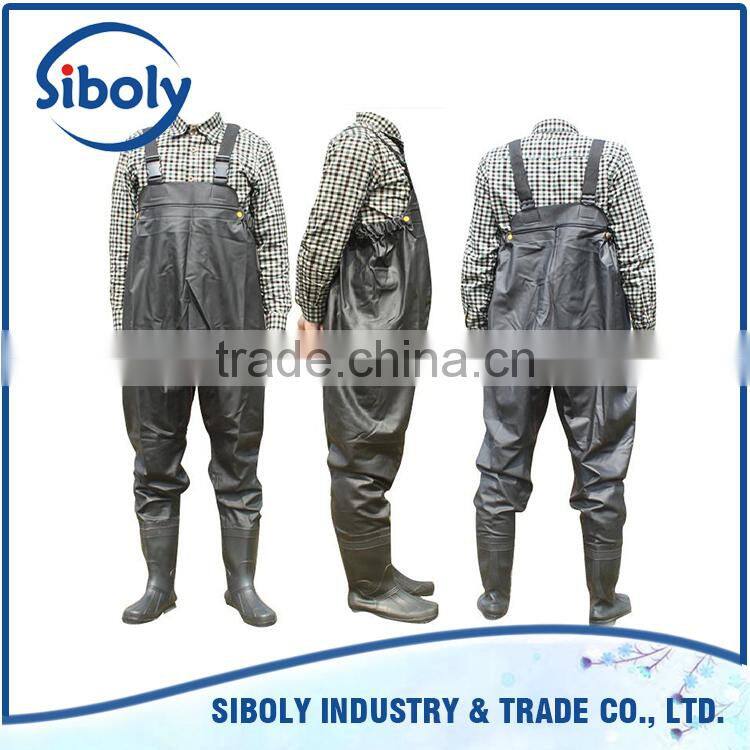 widely used for construction of water conservancy facilities OEM plastic waterproof chest high waders