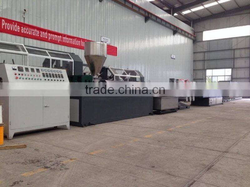 Single-screw Screw Design PP PE PET Monofilament Extruder Machinery / Rope Roping Production Line