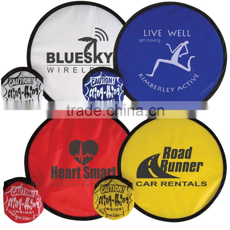 Advertising Nylon Cloth Foldable Frisbee Fan