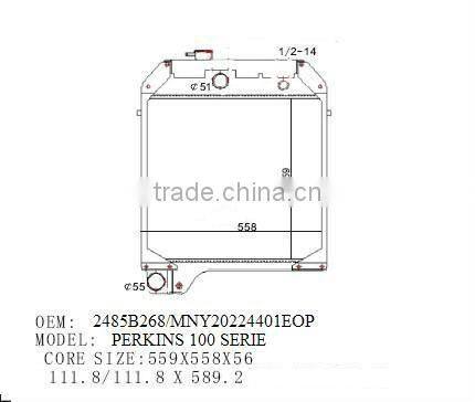 OEM:2485B268/MNY20224401EPO Radiator for Perkins 100 serie