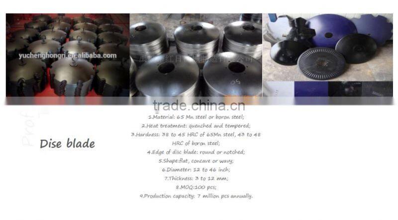 65Mn steel Plough disc blade for Farm Plough