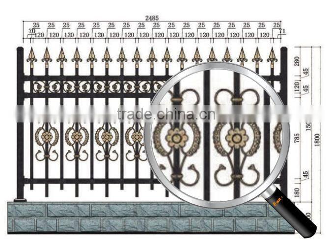 Faux Wrought Iron Fence for Sale