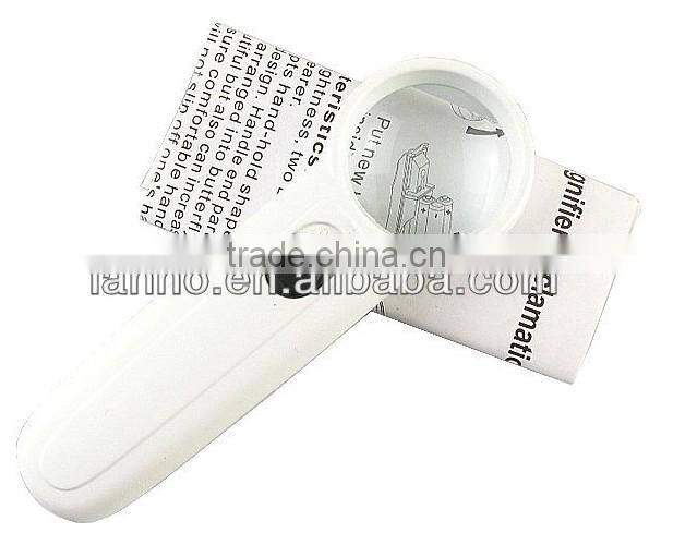 2013 New Hand-Hold LED Light Source Exclamation Mark Type 15x Magnifier