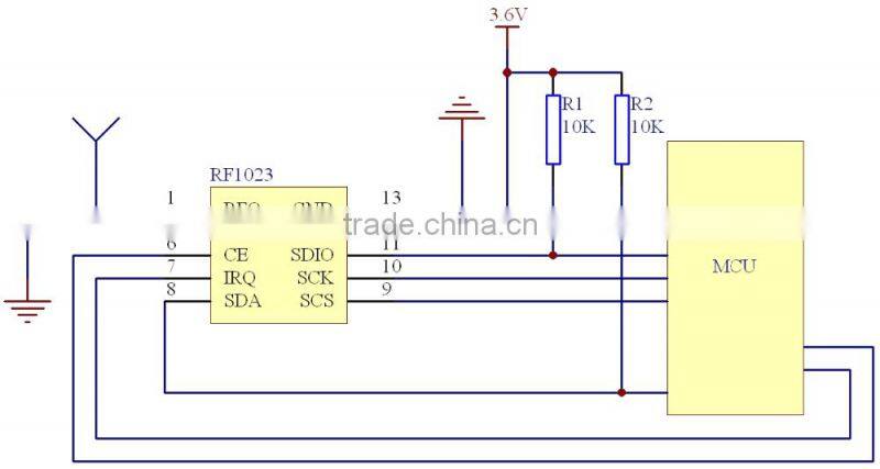 FC-1023 UHF 868MHz Transceiver ISM Free band Wireless RF module