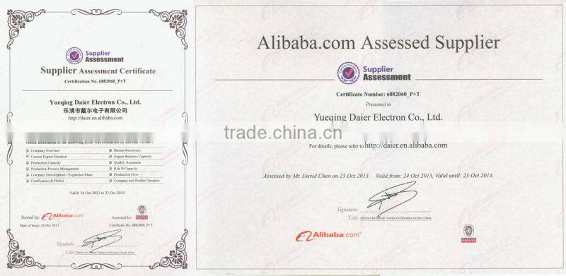 Daier High flat actuator 12v micro with led lamp push button