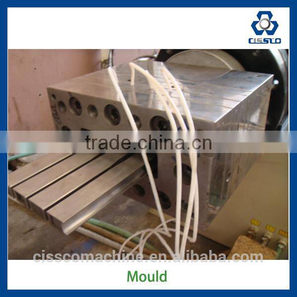Wood plastic composite line wpc decking boards production machine