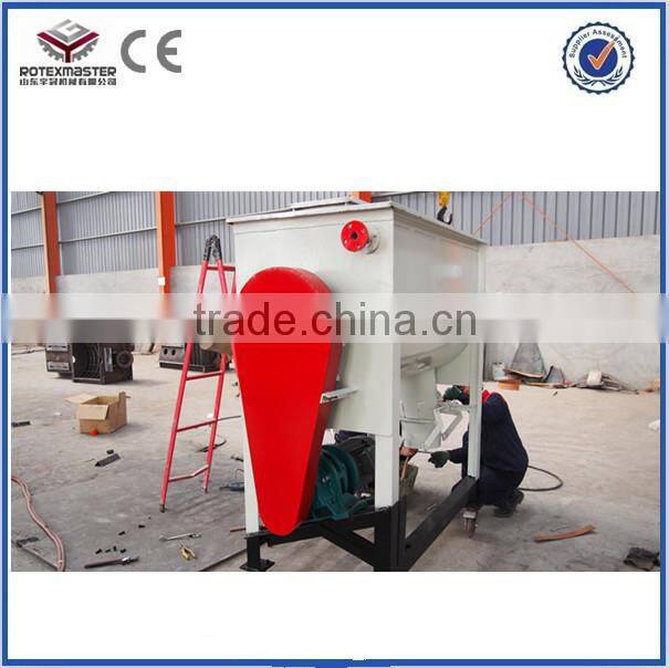 industrial horizontal animal ribbon blender dry poultry cattle feed mixer, powder mixer, blender mixer