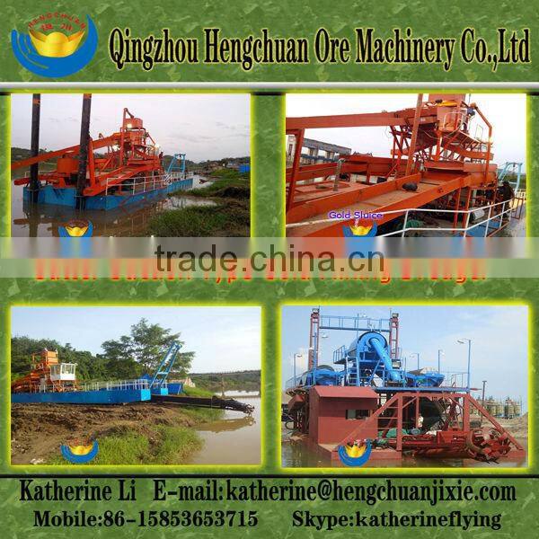River Small Gold Dredge Boat For Sale