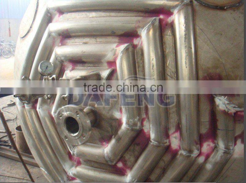 1000L-1500L stainless steel chemical reactor