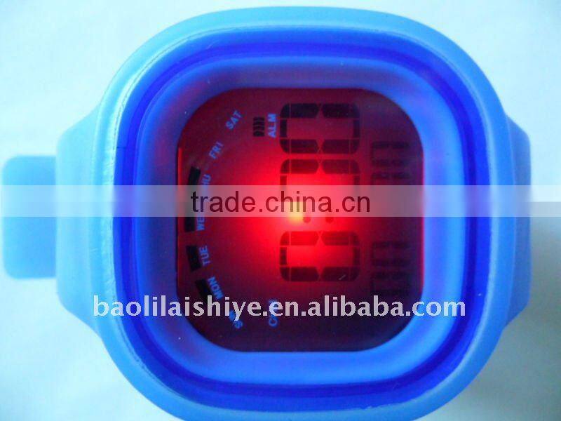 HOT sale SS.Com Jelly Silicone Watch + fashion LED light
