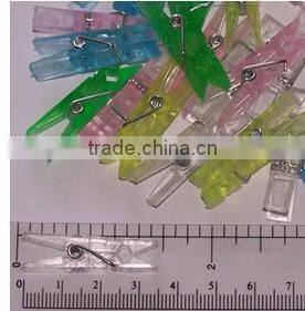 good quality clothes linked plastic peg spring clamps