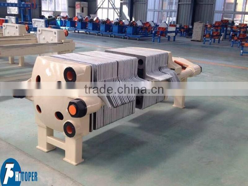 Hot sale cast iron filter press supplier, lubricant oil usage plate frame filter press