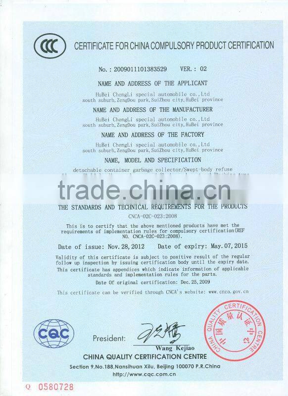 DongFeng 145 4*2 Garbage Compactor Truck for sale