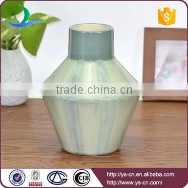 Colorful hand-painted line home decoration ceramic flower vase