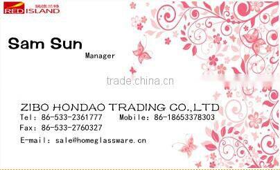 Hot sale cheap dot shape glass jar with hand painted