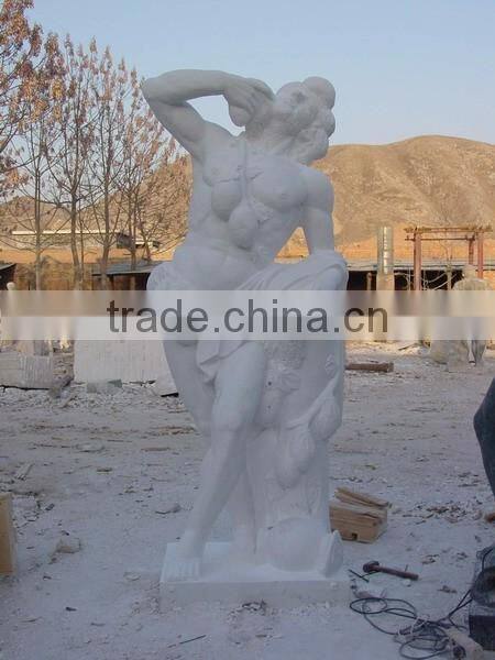life lize human figure marble statue