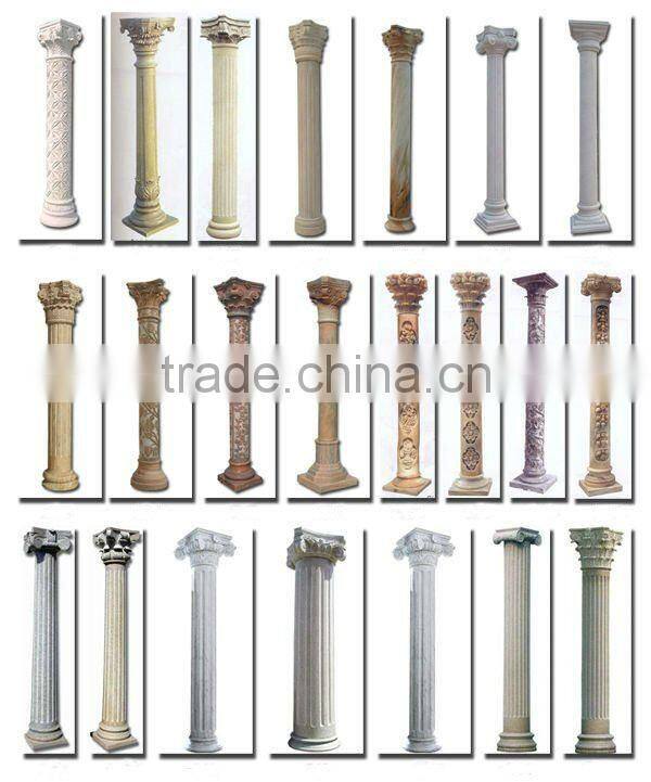 Hand Carved Natural Granite Column